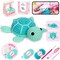 Crochet Kit for Beginners (Blue Sea Turtle) 5.91 x 5.51 x 2.76 inches
